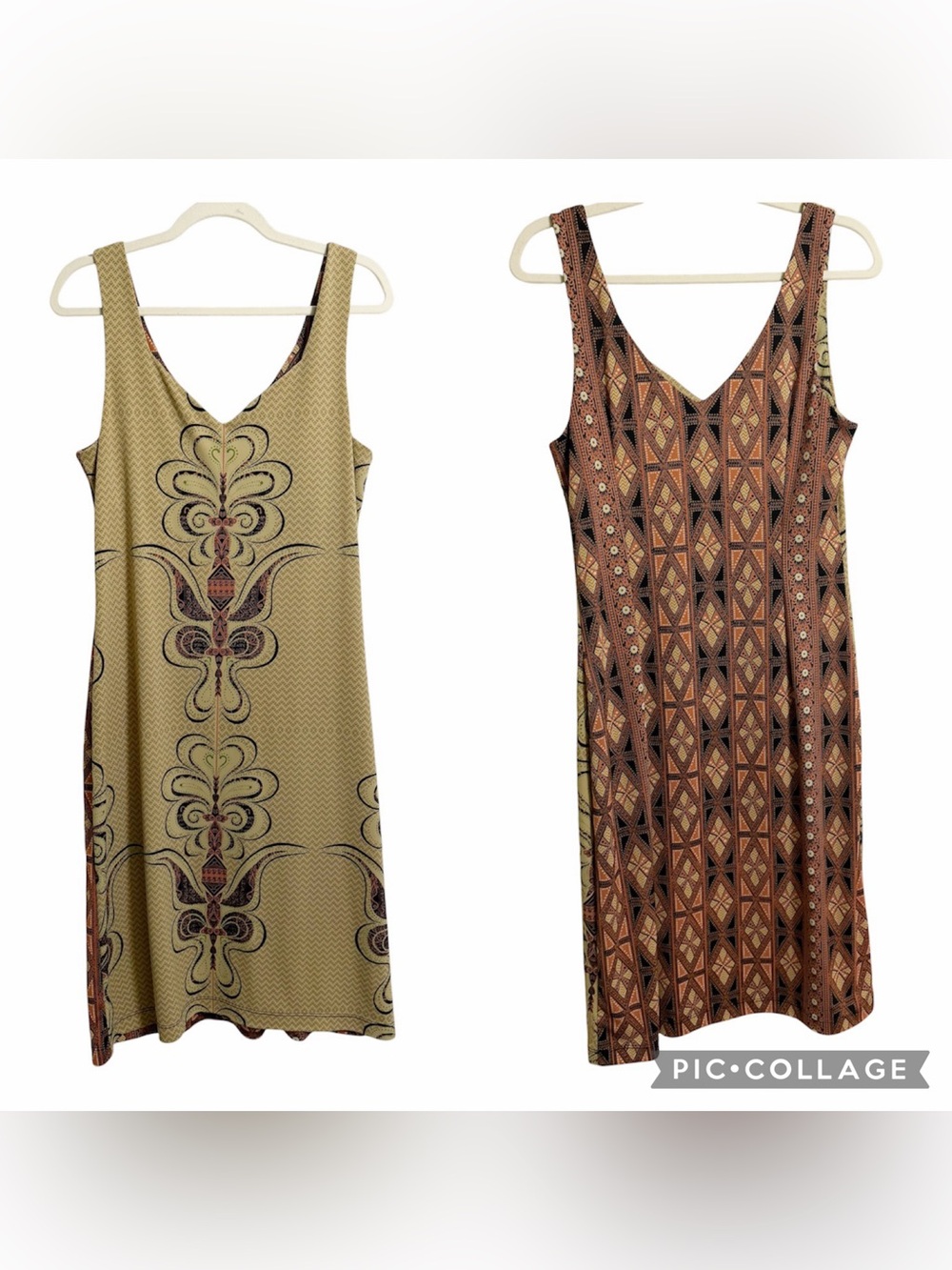 Y2K BCBG Maxazria Boho Vinatage Shift Dress Size Large